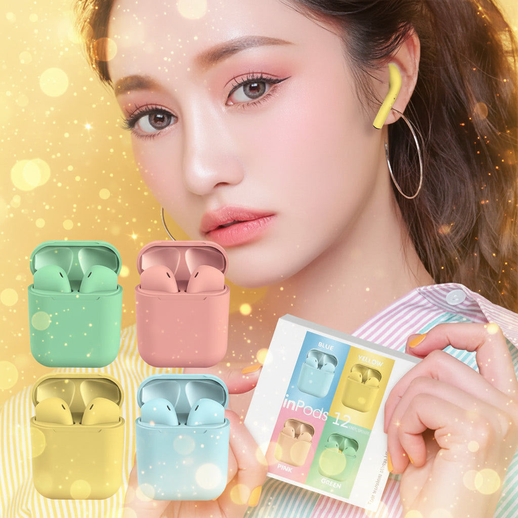 Rubber Matte Wireless Earbuds and Charging Case