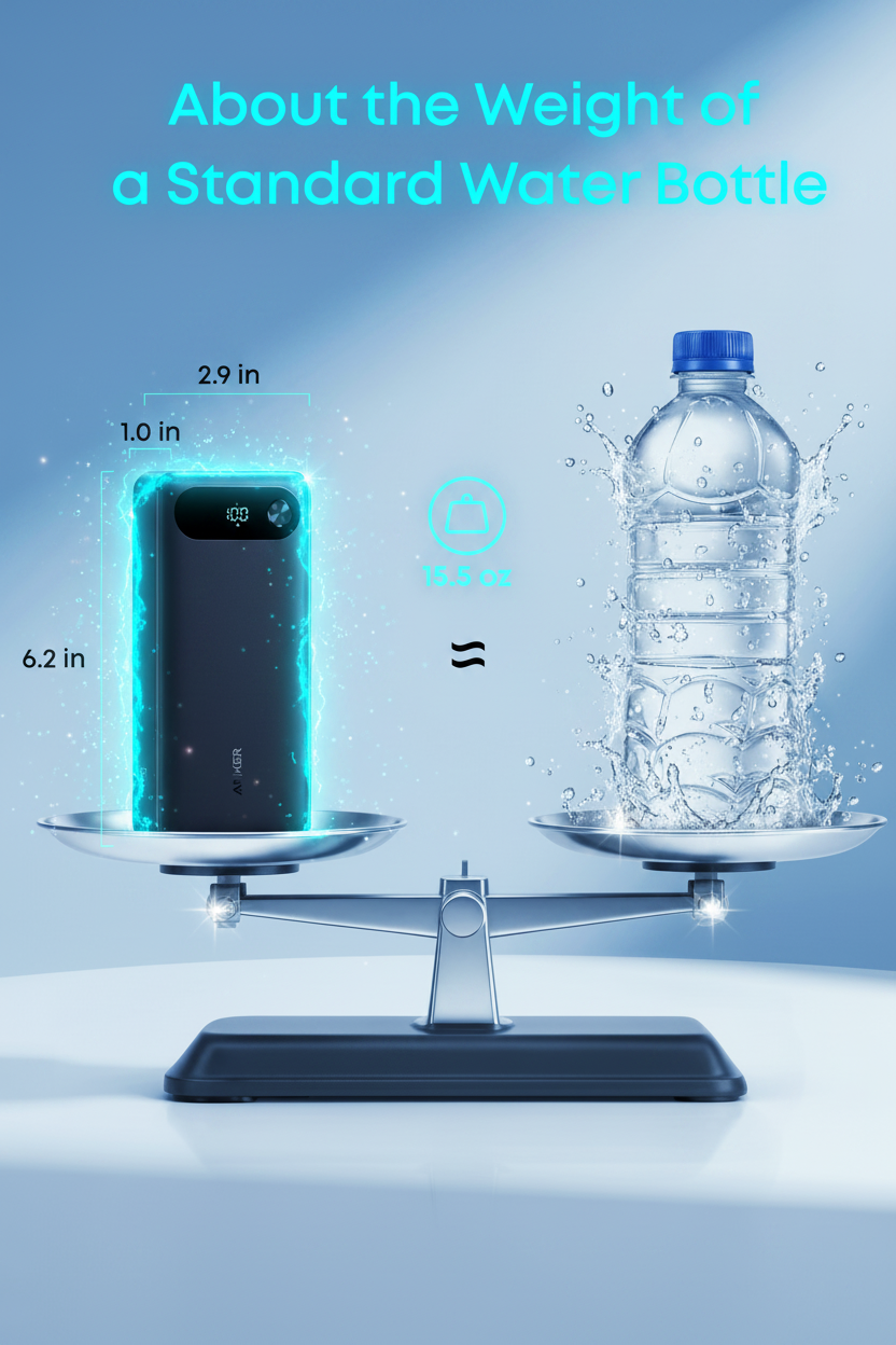 Anker Power Bank (20K, 87W, Built-In USB-C Cable)