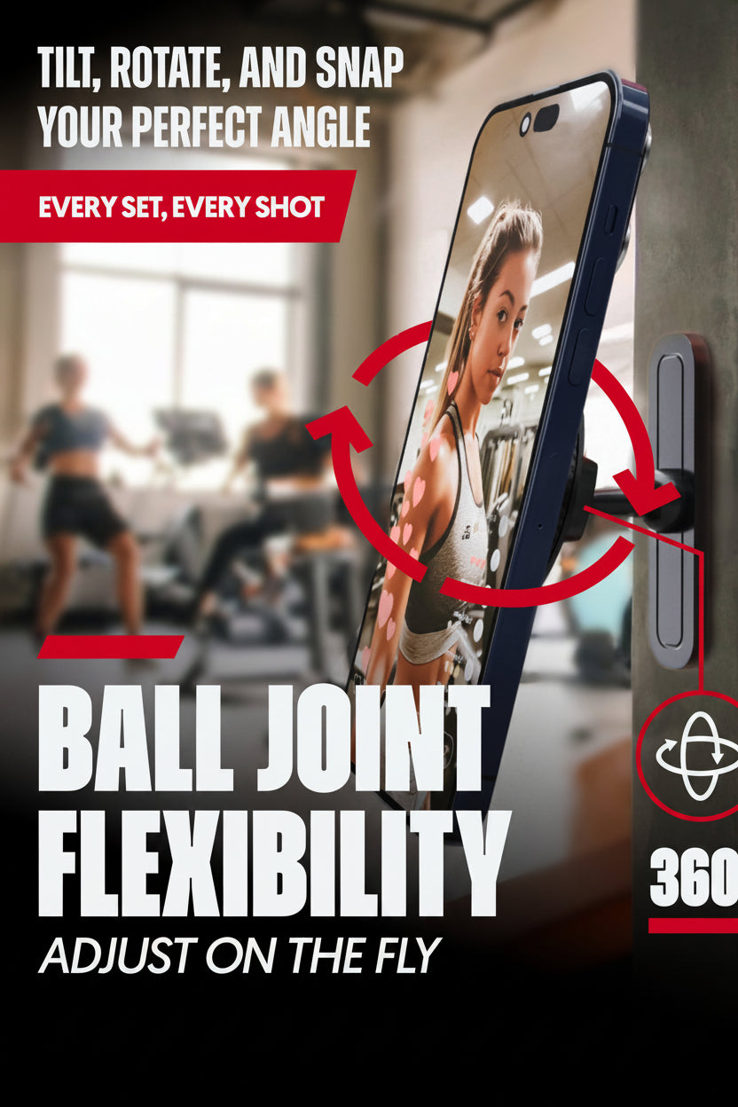 Magnetic Gym Phone Mount for MagSafe and Android