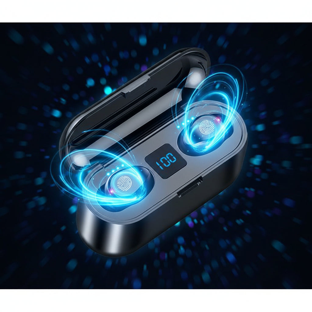 Wireless Headphones Bluetooth 5.0 Earphone TWS HIFI Mini In-ear Sports Running Headset Support iOS/Android Phones HD Call